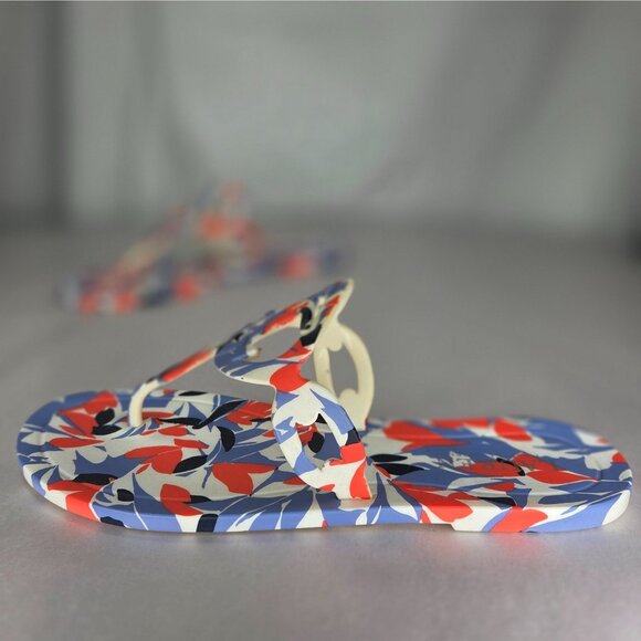 NWOT Lauren Ralph Lauren Audrie Womens Floral Print Jelly Thong Sandals - Picture 4 of 7
